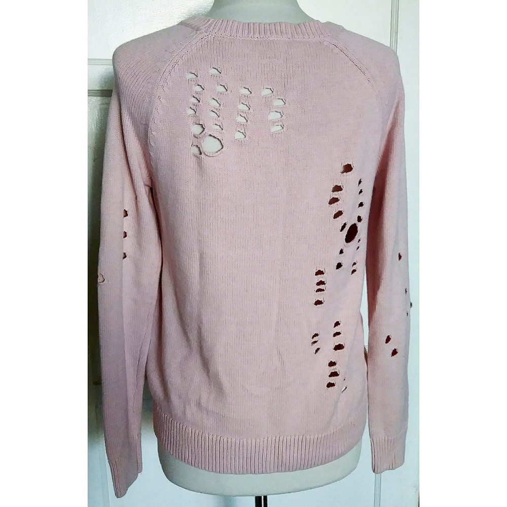 Express Pullover Light Pink Sweater - image 4